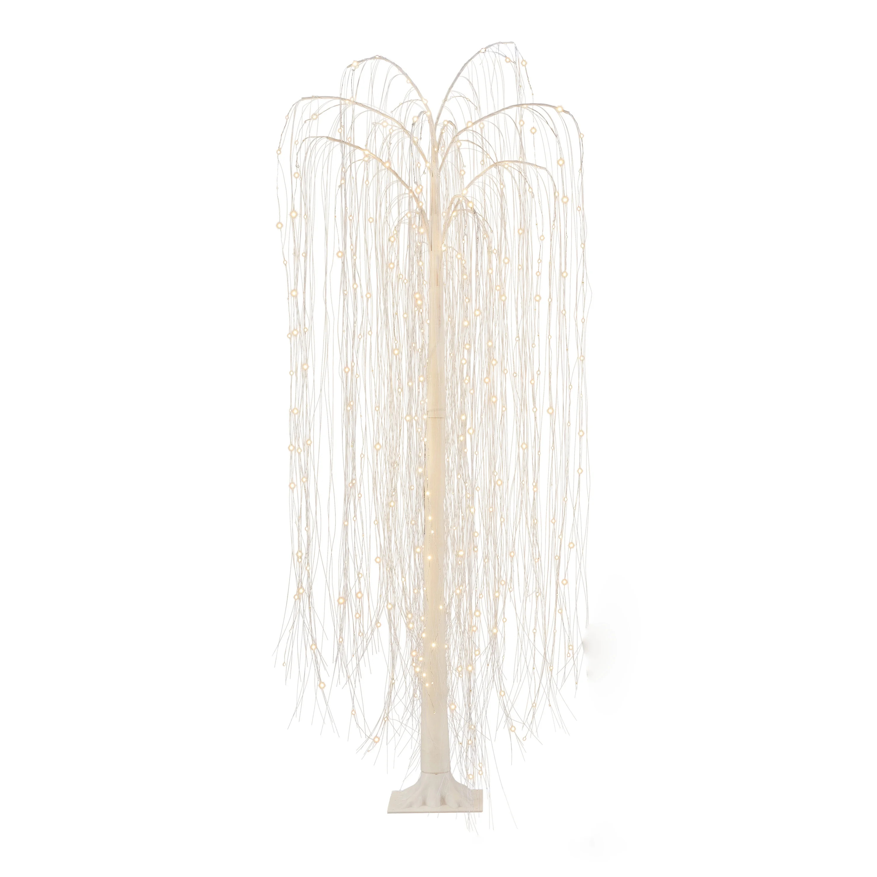 6 ft Twinkling Willow Tree with Pre-Lit 360 LED White Lights, by Holiday Time - Walmart.com | Walmart (US)