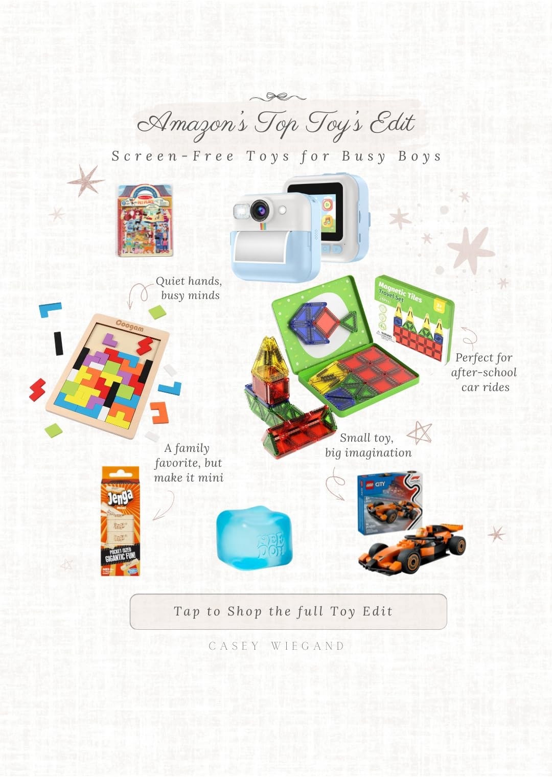 Excited to share these top toys that'll keep busy minds entertained and hands busy! #BusyBoysEdit

#LTKmomlife #LTKTravel #LTKKids