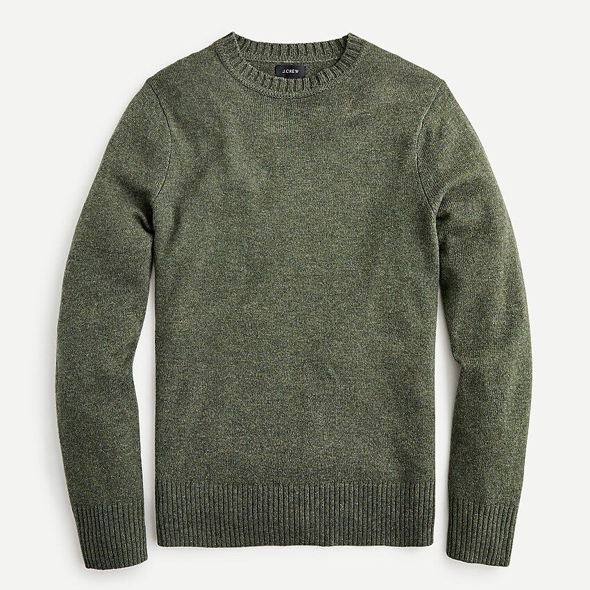 Rugged merino wool heather crewneck sweater | J.Crew US
