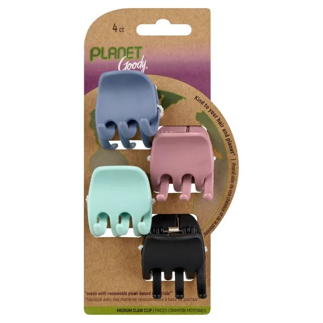 Goody Planet Goody® Bright Heritage Claw Jaw Clips Assorted Colors, 4 CT | Walmart (US)