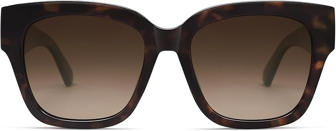 SOJOS Trendy Polarized Square Sunglasses Womens,Retro Oversized Women Thick Sun Glasses SJ2217 | Amazon (US)