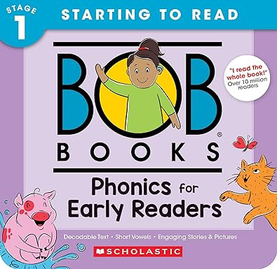 Bob Books - Phonics for Early Readers Box Set of 12 Paperbacks | Decodable Phonics Books, Ages 4 ... | Amazon (US)