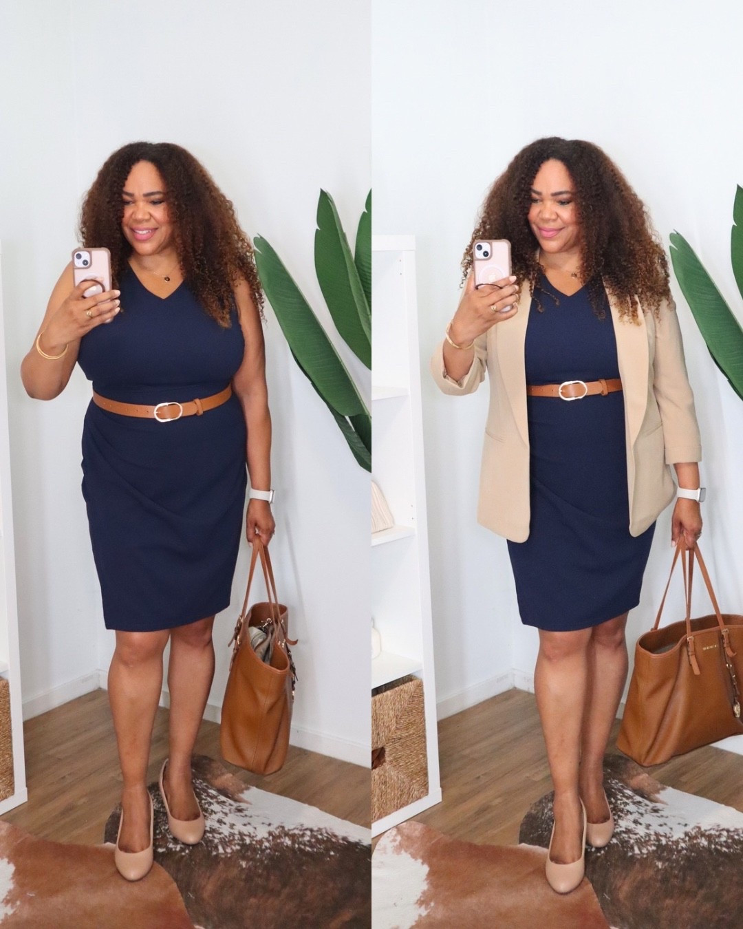 A classic work outfit 👩🏾‍💻. Dress size xl and blazer size large.

#LTKMidsize #LTKOver40 #LTKWorkwear