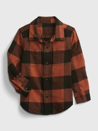 Toddler 100% Organic Cotton Flannel Shirt | Gap (US)