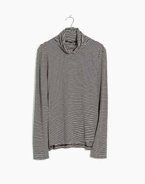 Whisper Cotton Turtleneck in Carlsbad Stripe | Madewell