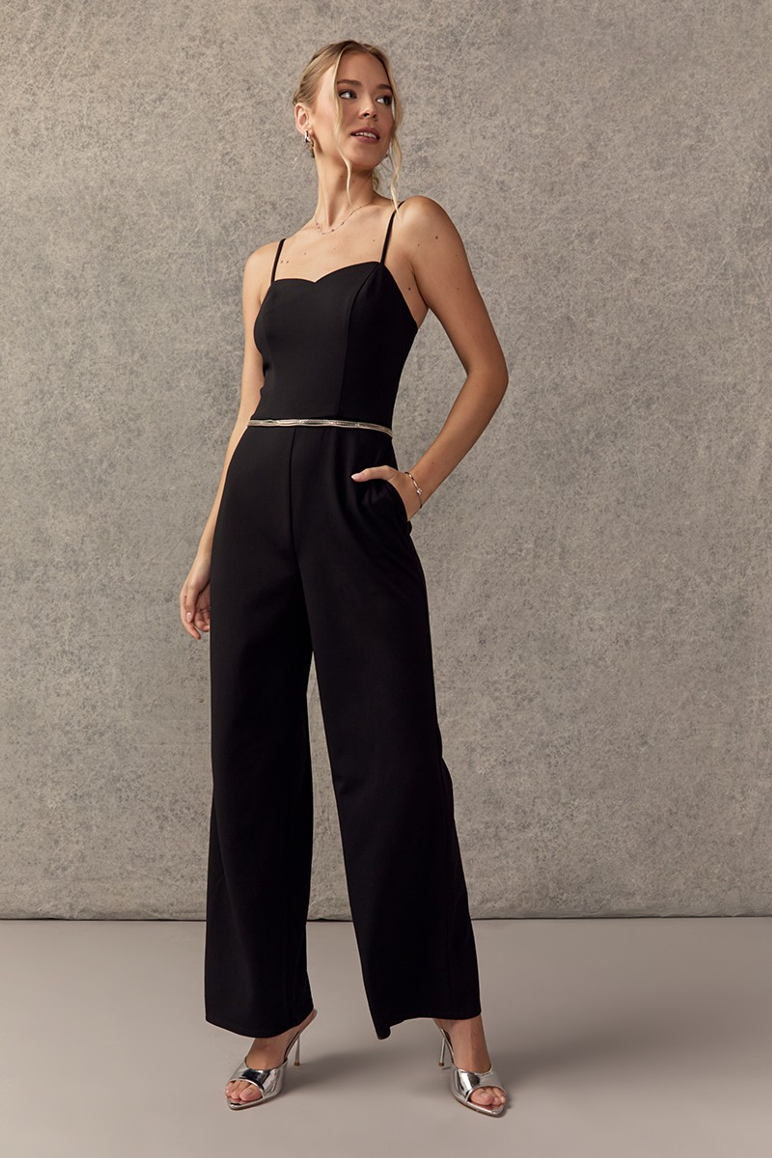 Angie Sweetheart Strappy Jumpsuit | Francesca's