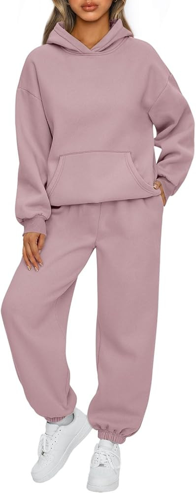 AUTOMET Womens 2 Piece Outfits Lounge Hoodie Sweatsuit Sets Oversized Sweatshirt Baggy Fall Fashi... | Amazon (US)