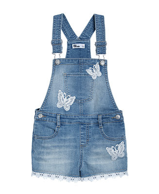 Epic Threads Big Girls Butterfly Denim Shortall & Reviews - Dresses - Kids - Macy's | Macys (US)