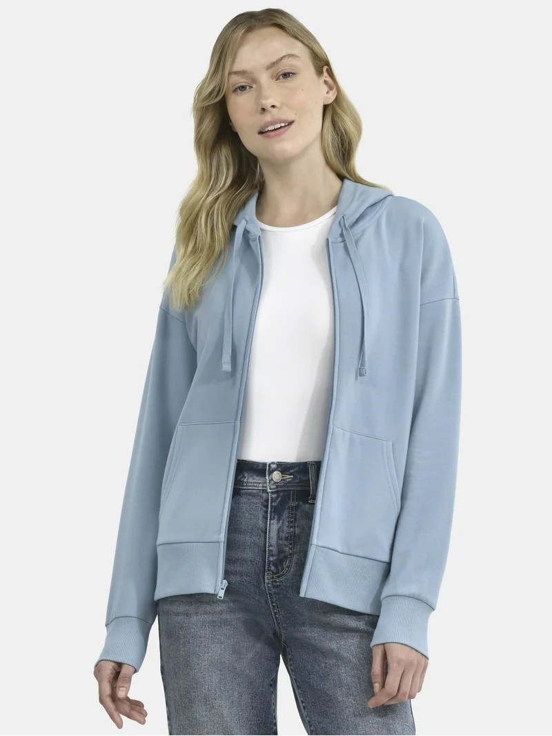 Time and Tru Full Zip Fleece Jacket, Sizes XS-XXXL | Walmart (US)