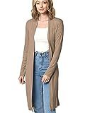 Made By Johnny Women's Long Sleeve Open Front Long Cardigan | Amazon (US)