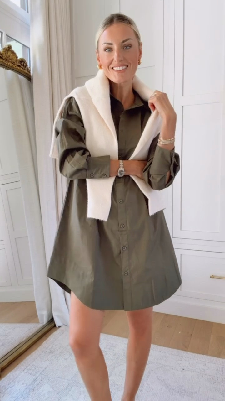 Green has really been trending for fall this year! I love this shirt dress! Another great basic dress that you can style so many ways! Wearing S!

Loverly Grey, Amazon, shirt dress, green dress, fall outfit, fall workwear

#LTKSeasonal #LTKWorkwear