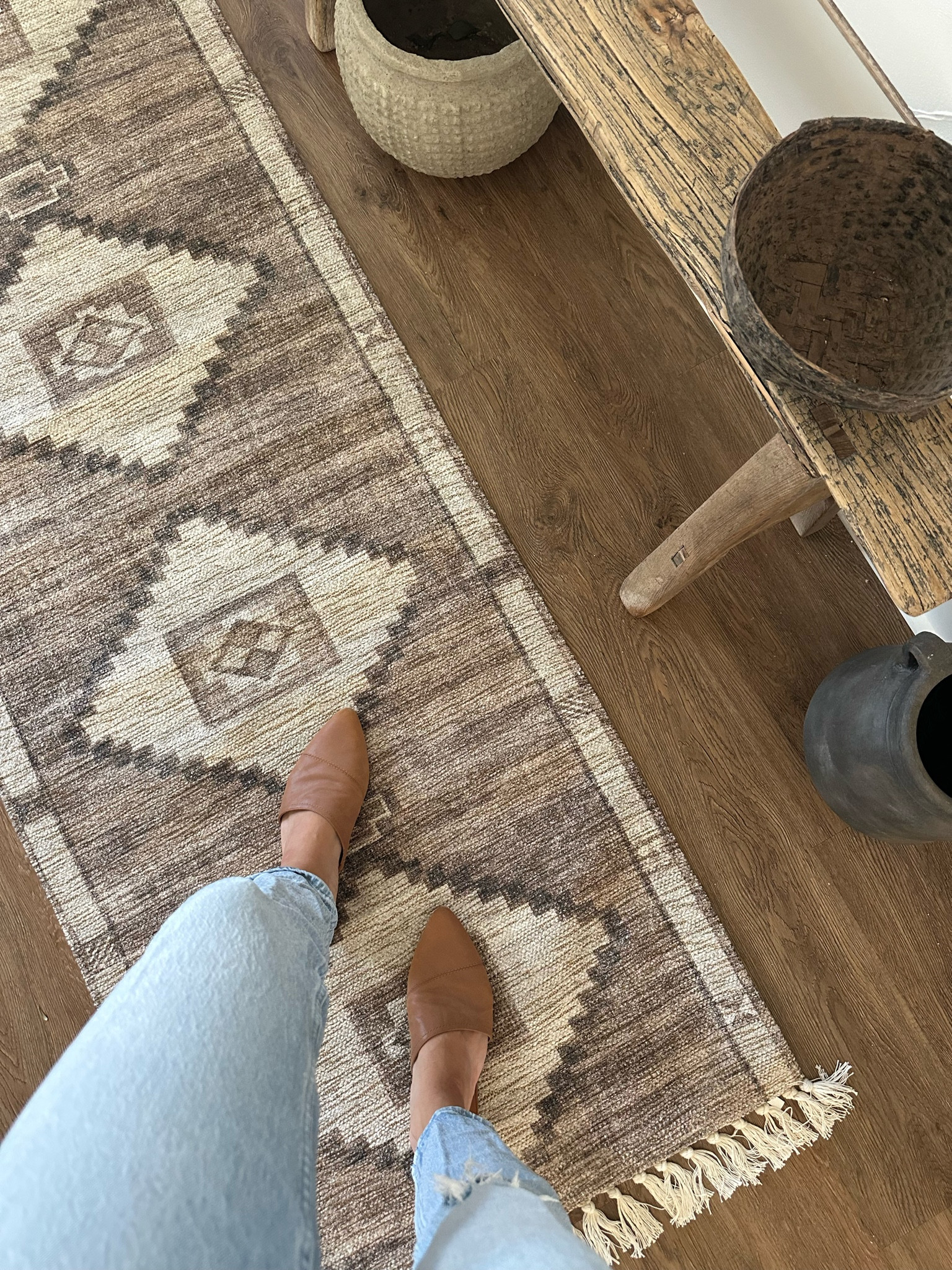 Runner! Organic modern home runner! 
The prettiest colors!! 😍
#rugs #runners #runner #entrywayrunner 

#LTKhome