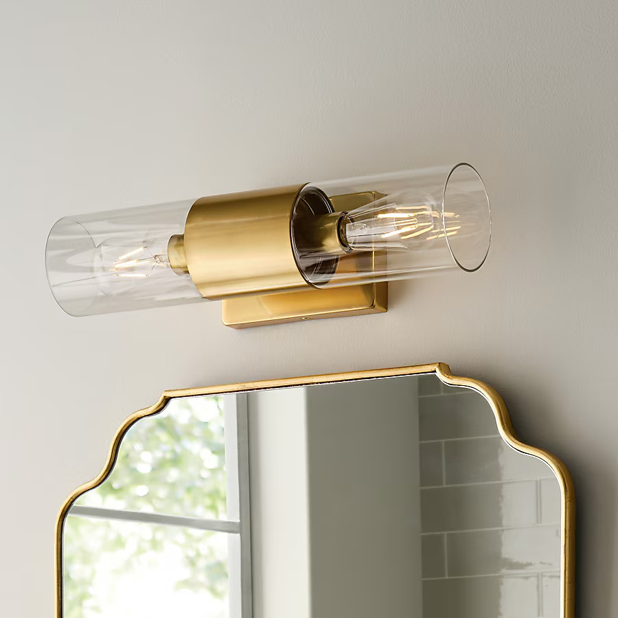 allen + roth Rexburg 4.7-in 2-Light Brushed Gold Led, Transitional Vanity Light | Lowe's