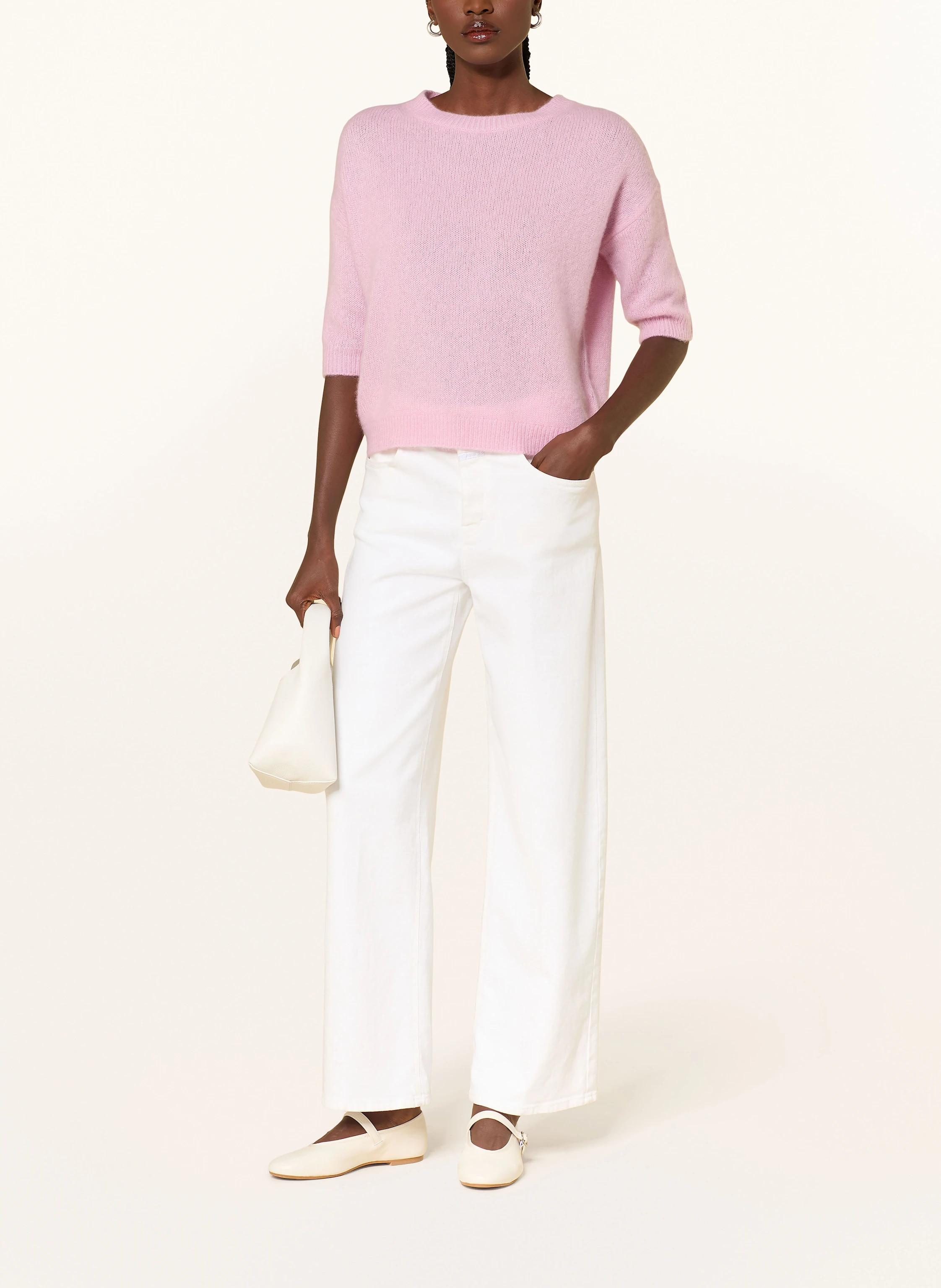 lilienfels Cashmere-Pullover mit 3/4-Arm in rosa | Breuninger (DACH)