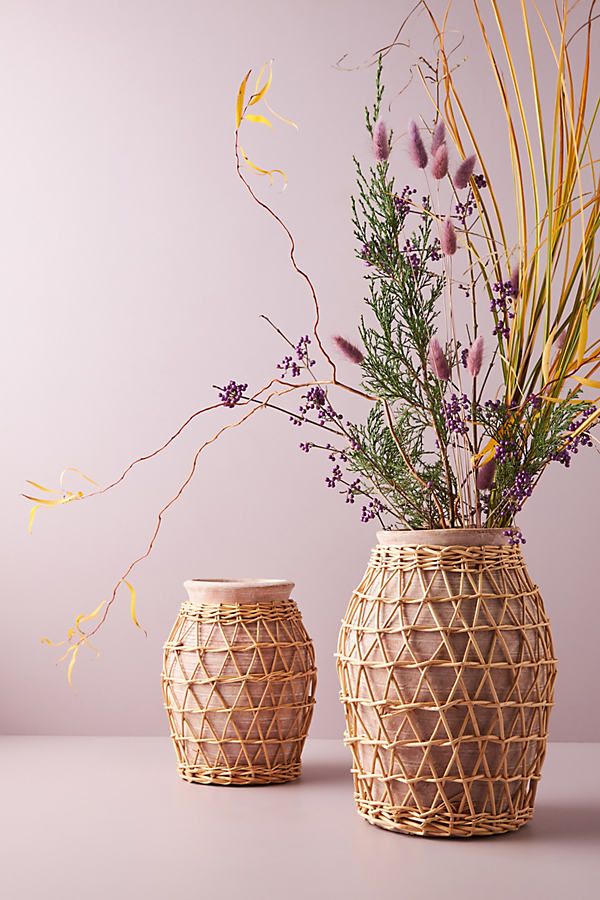Willow Decorative Vase By Anthropologie in Pink | Anthropologie (US)