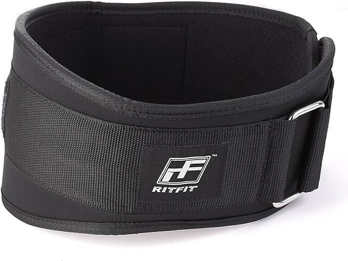 RitFit Weight Lifting Belt - Great for Squats, Lunges, Deadlift, Thrusters - Men and Women - 6 In... | Amazon (US)