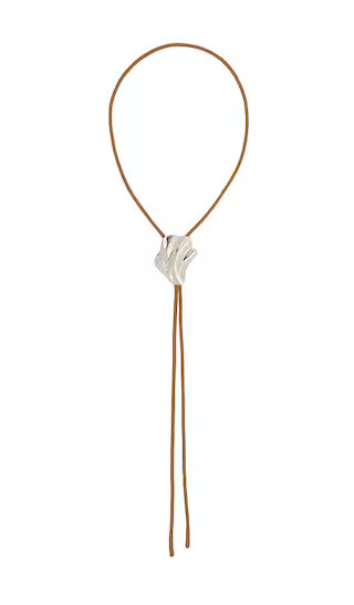 Lydia Bolo Tie in Silver | Revolve Clothing (Global)