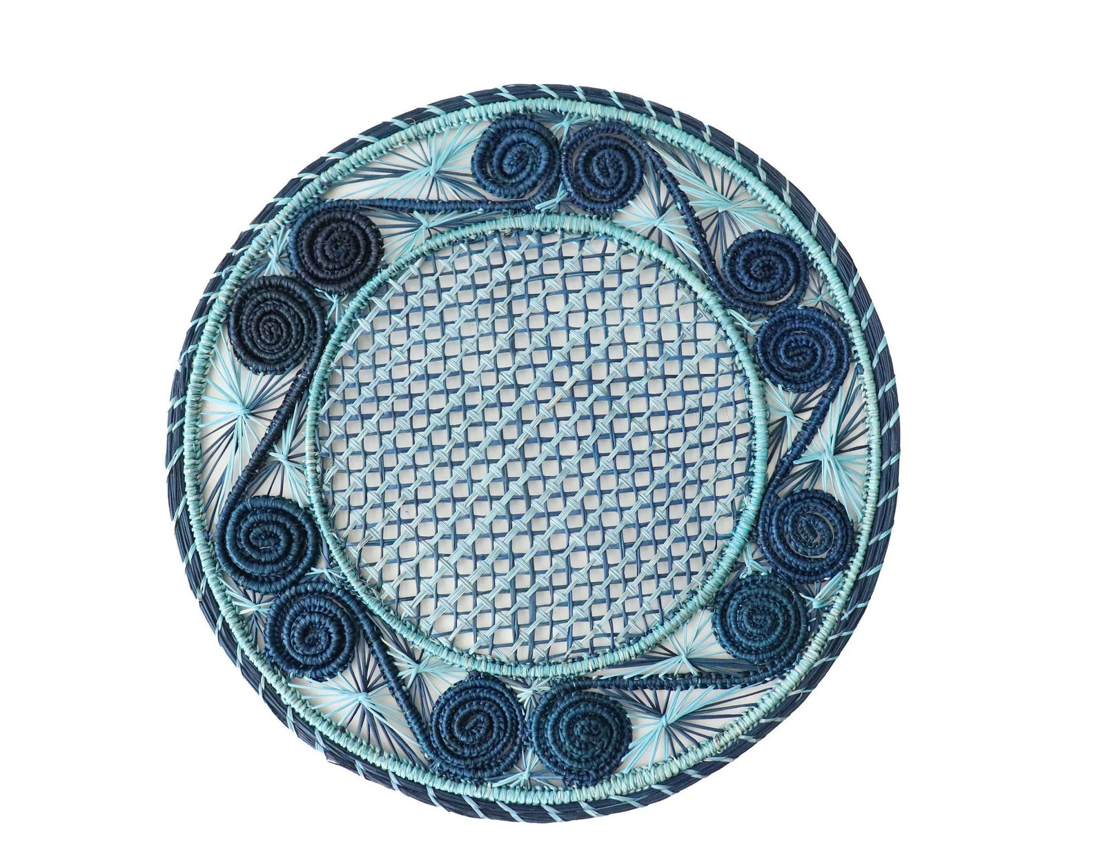 Caracoli Two Color Placemats Woven Iraca Raffia - Etsy | Etsy (US)