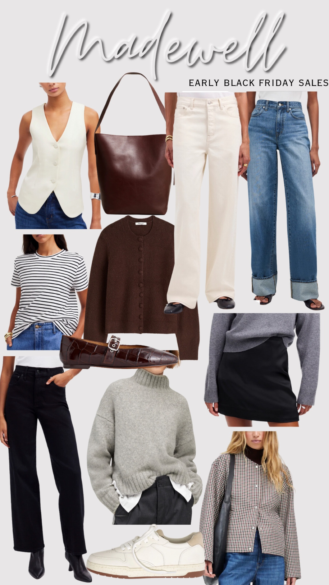 EARLY BLACK FRIDAY SALES! 
Madewell 30% off almost everything - code MADEBETTER

#LTKCyberWeek #LTKFindsUnder100 #LTKHoliday