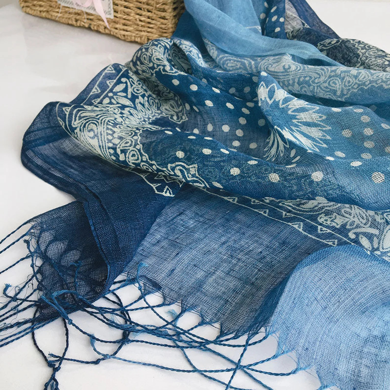 Gift for Her, 100% Linen Scarf, Light Linen Shawl, Linen Scarf With Tassels, Linen Wrap, Linen Sh... | Etsy (US)