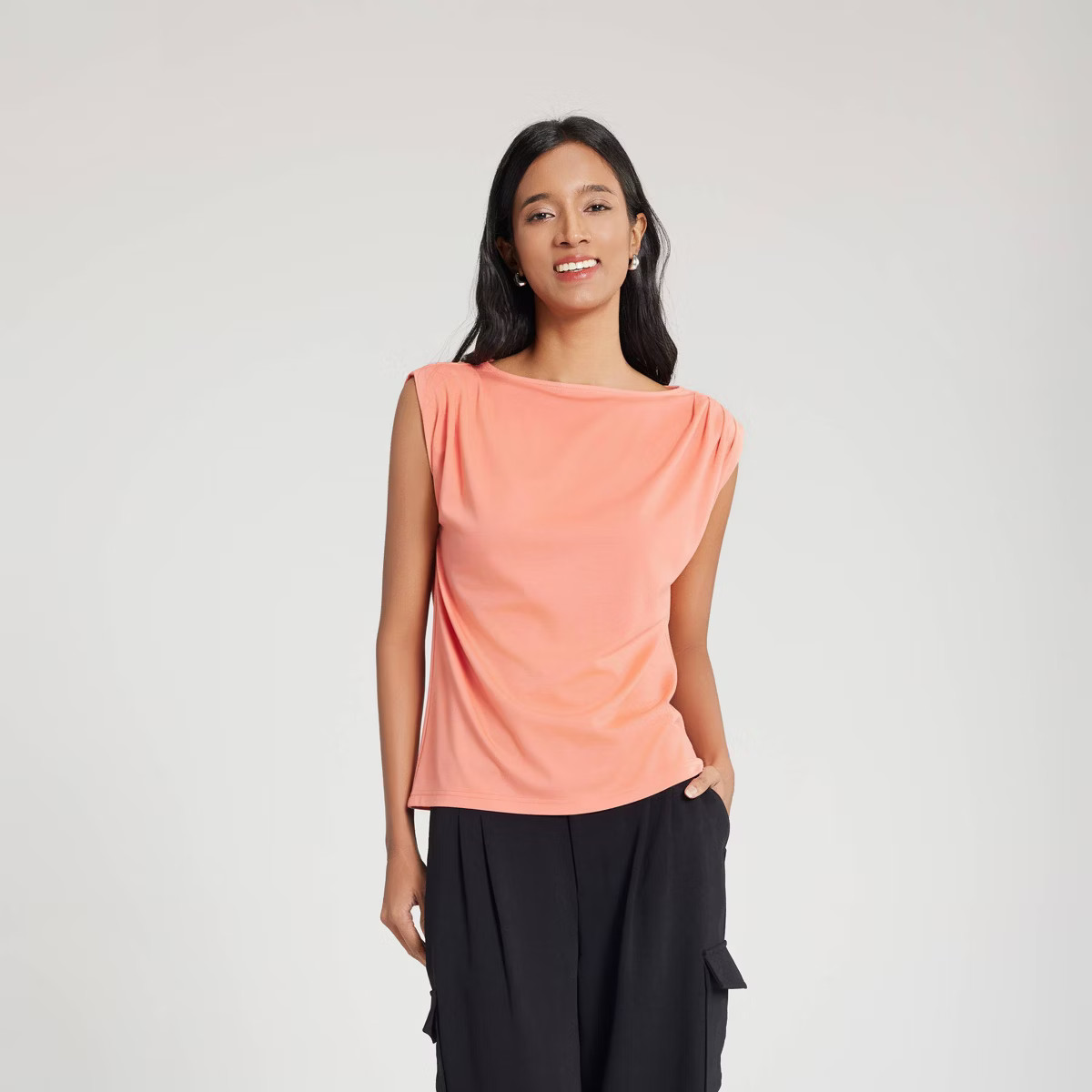 Women's Pleated Knit Top - A New Day™ | Target