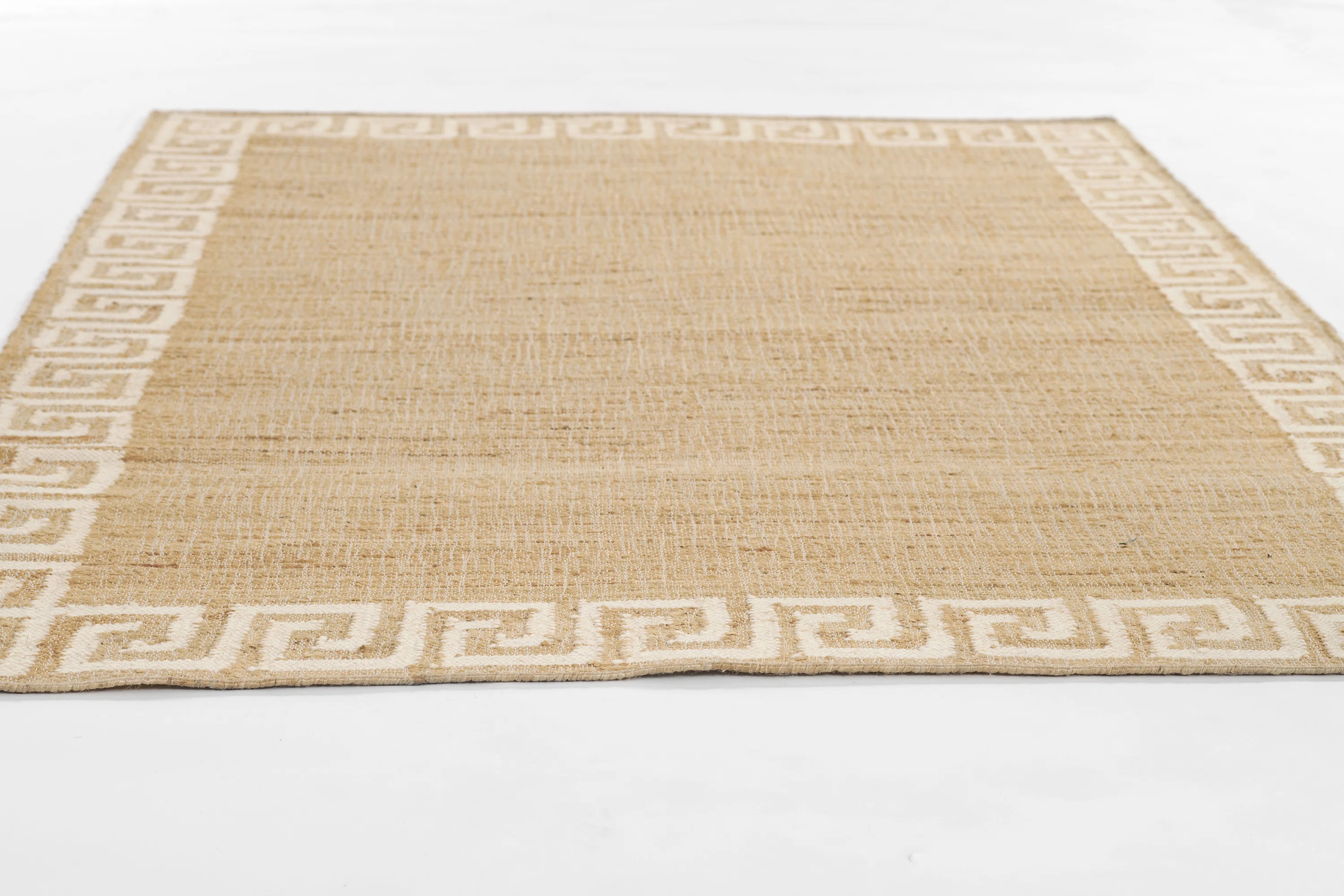 Erin Gates by Momeni Orchard Greek Key Jute and Wool Hand Woven Ivory Area Rug | Wayfair North America
