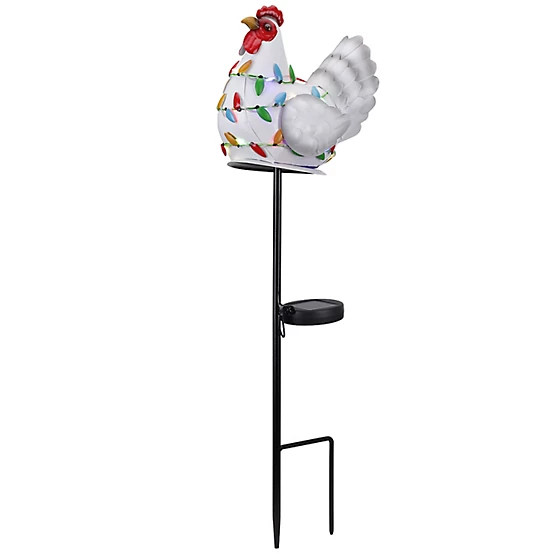 New!Red Shed  26 in. Light-Up Chicken Solar Christmas Yard Stake | Tractor Supply