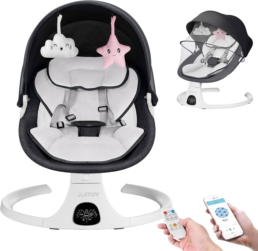 Baby Swing for Infants to Toddler Electric Newborn Swing with 5-Speed 3-Seat Positions 5-Point Ca... | Amazon (US)