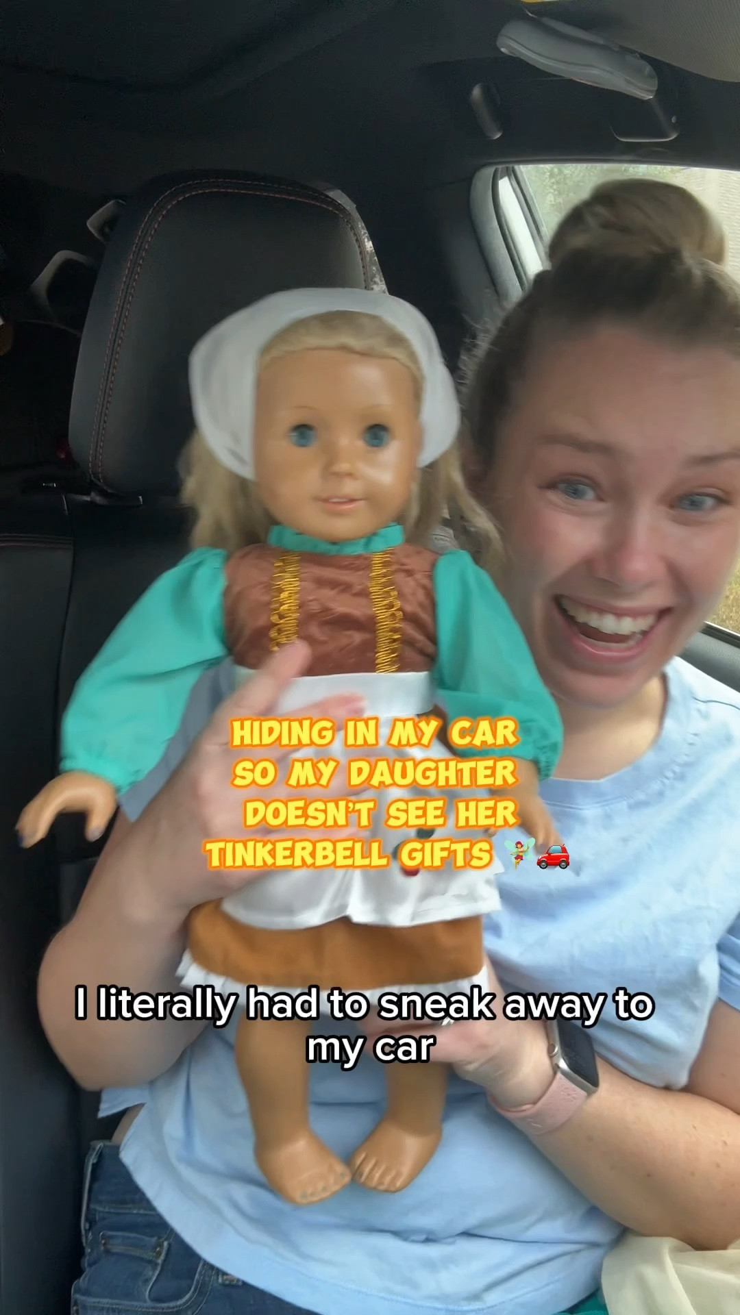 Unboxing 18” doll dresses while hiding in my car so my daughter doesn’t see her Tinkerbell gifts 🧚‍♀️
These are little surprises “Tinkerbell” (aka mom or dad 😉) leaves during our Disney trip — such a fun way to add magic and save on souvenirs.

These dresses fit our American Girl doll perfectly and make an easy, affordable gift idea for Disney-loving kids.

✨ 18 inch doll clothes
✨ American Girl doll outfits
✨ Tinkerbell gift idea

Everything linked here 💗

#LTKdayinmylife #LTKKids #LTKmomlife