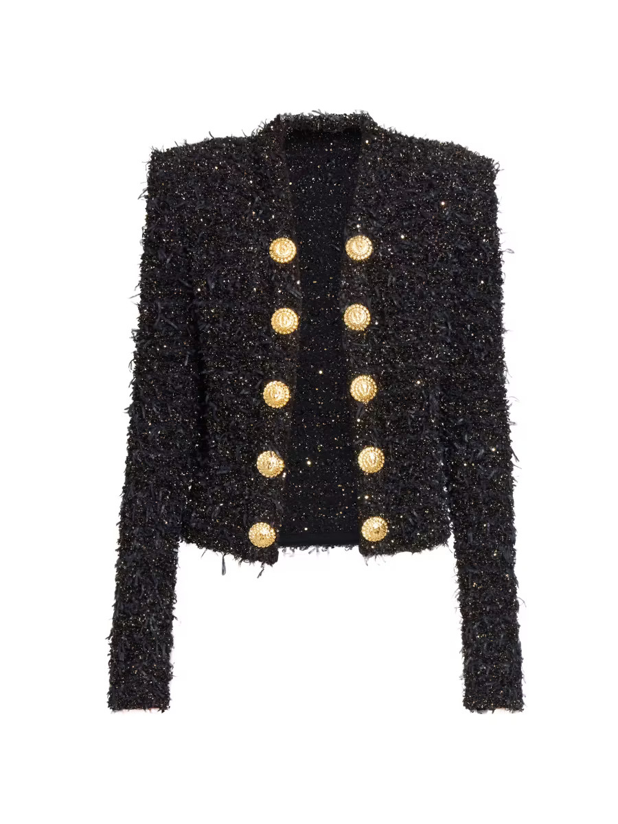 Metallic Tweed Jacket | Saks Fifth Avenue