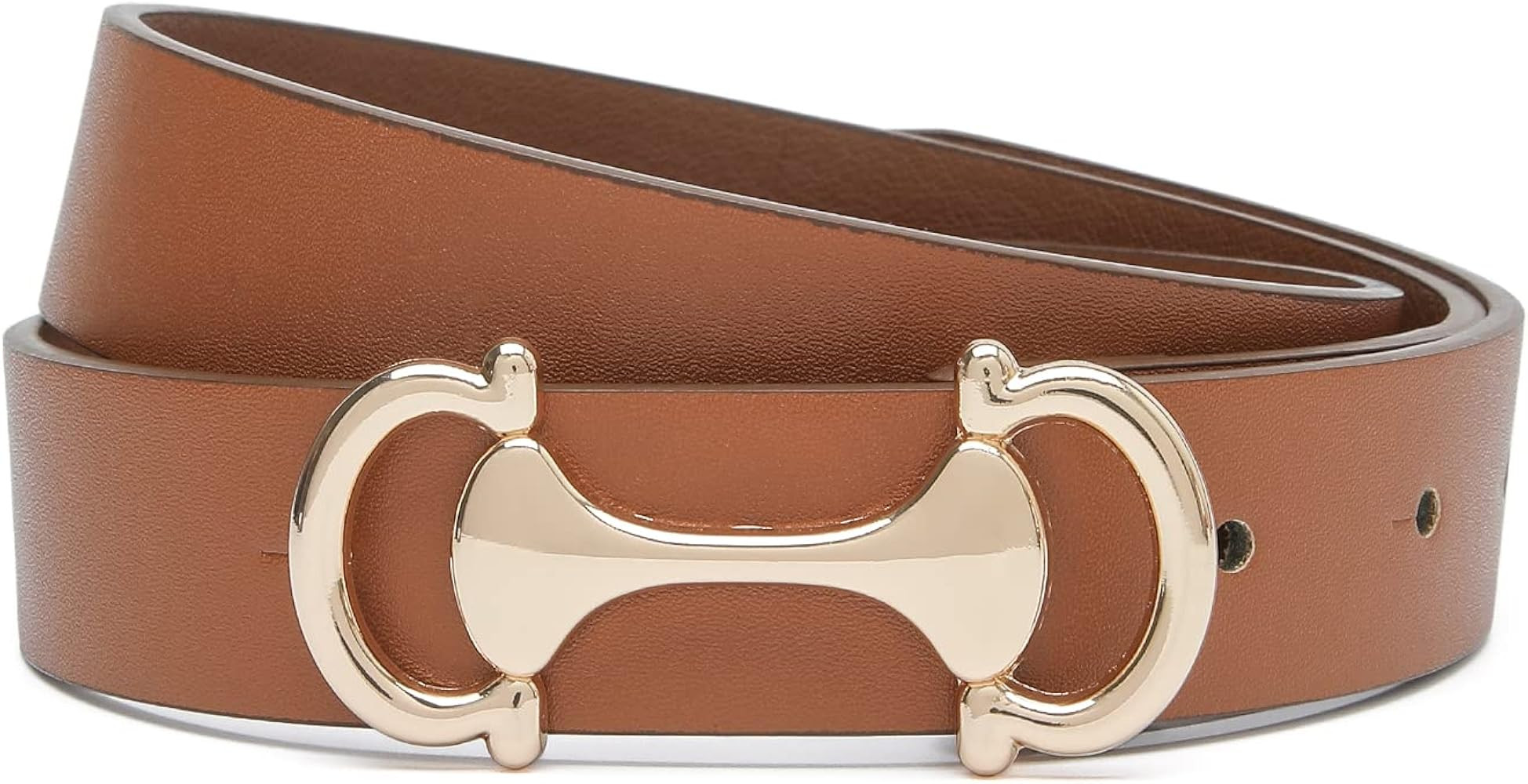 Women Belts for Jeans Dresses Skinny Waist Belt with Gold Buckle Thin Belts for Ladies | Amazon (US)