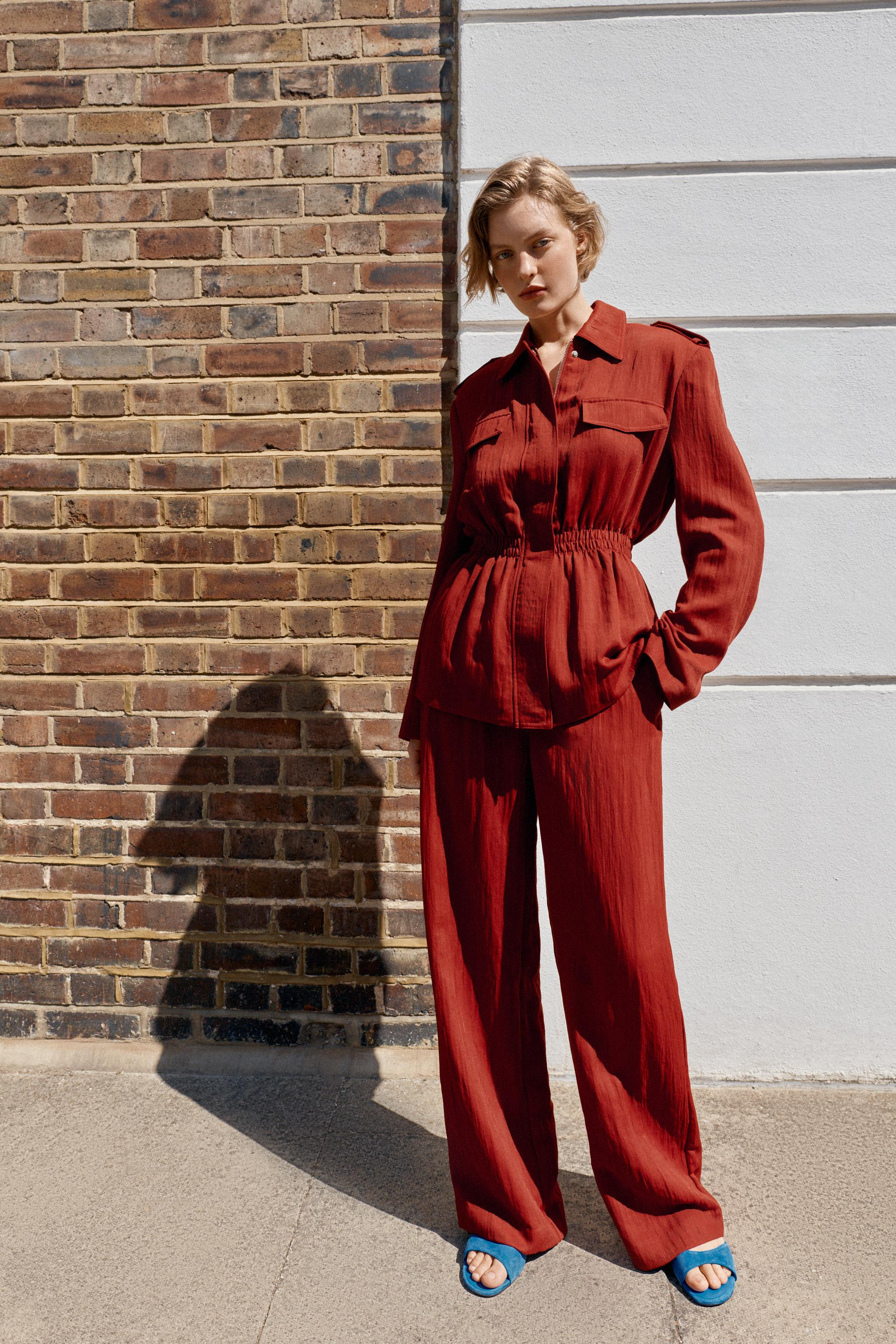 WIDE-LEG FLOWY TROUSERS | Zara US