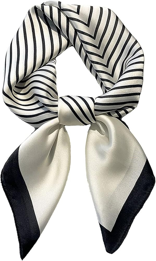 Roizsx Fashion Hair Scarf for Women Lightweight Silk Feeling Head Scarves Square Bandanas 27.5× ... | Amazon (US)