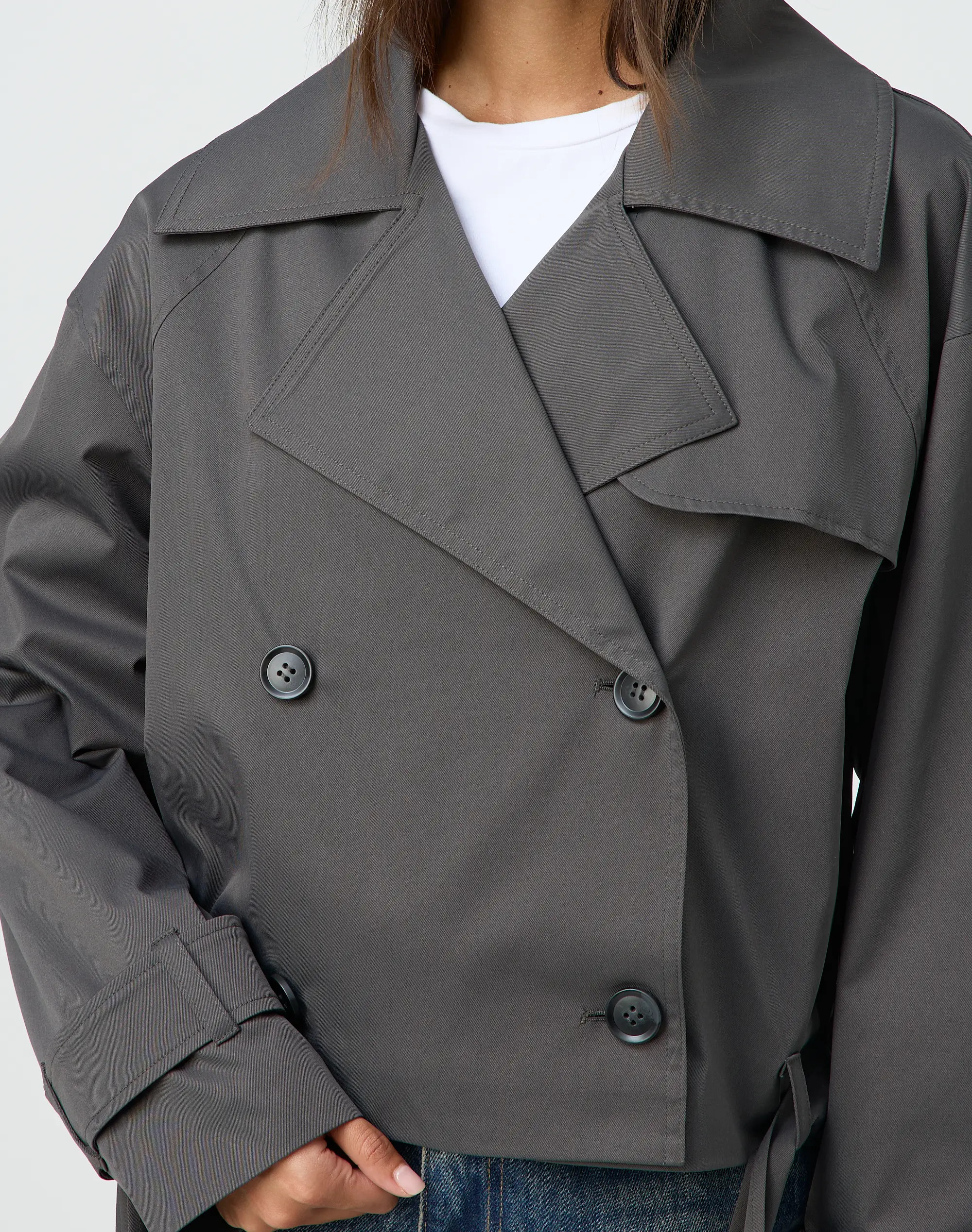Cropped Trench Coat | Glassons (Australia)