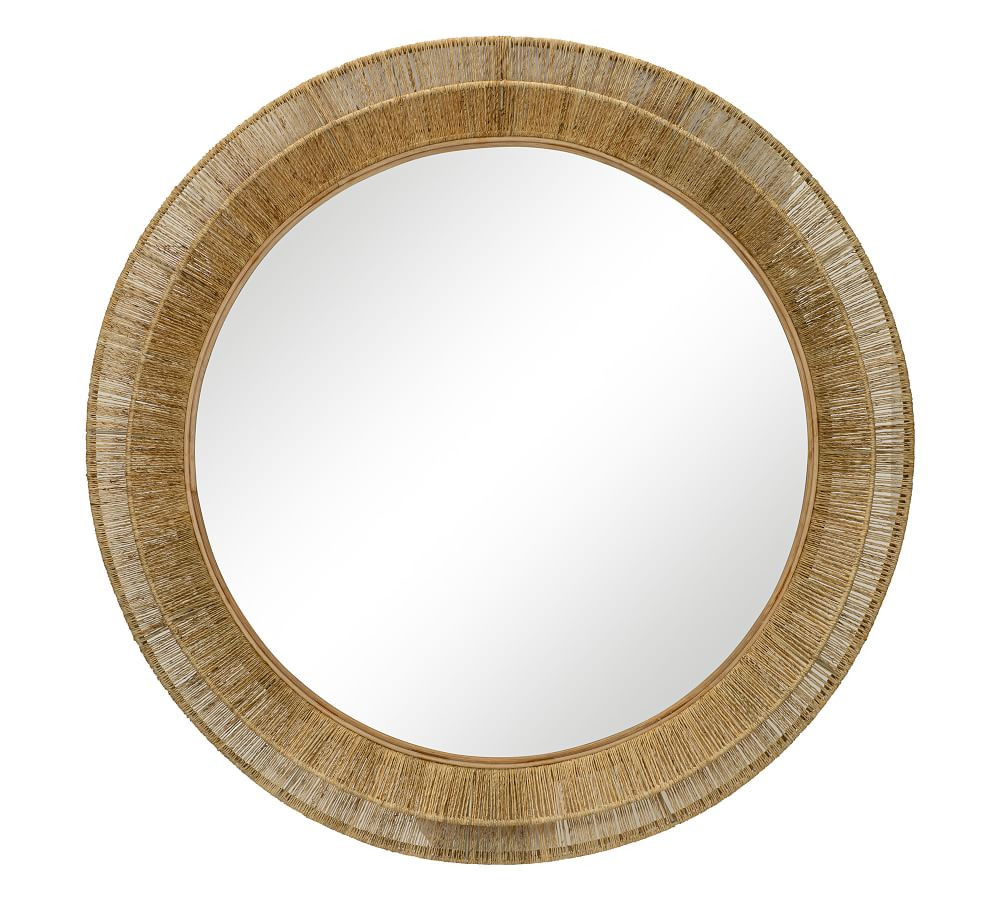 Wren Jute Round Mirror | Pottery Barn (US)