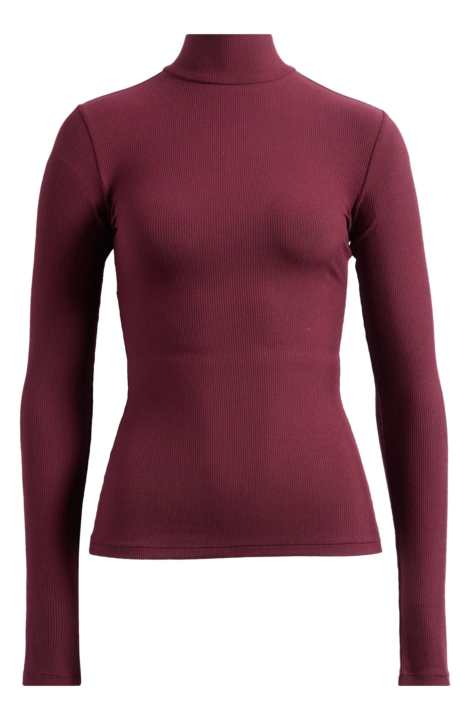 Soft Lounge Mock Neck Long Sleeve Top | Nordstrom