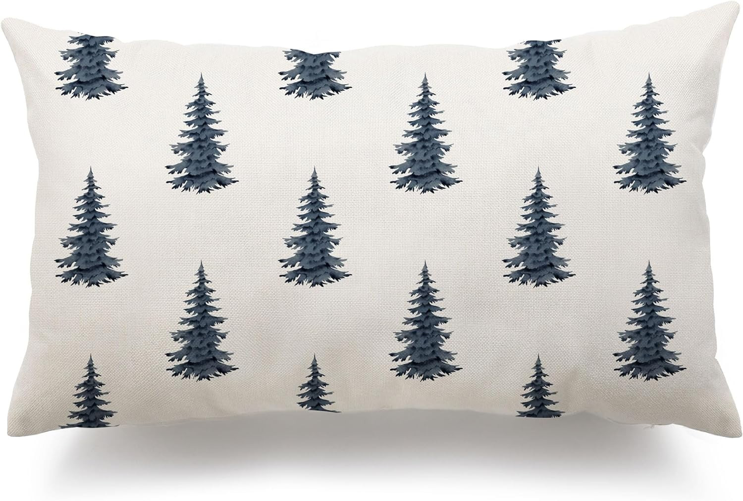 Christmas Pillow Covers 12x20 inch Christmas Tree Decorative White Throw Pillow Covers Winter Fam... | Walmart (US)