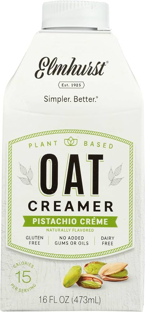 ELMHURST Pistachio Creme Oat Creamer, 16 FZ | Amazon (US)