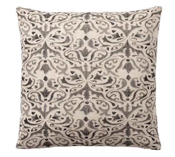Reilley Embroidered Pillow | Pottery Barn (US)