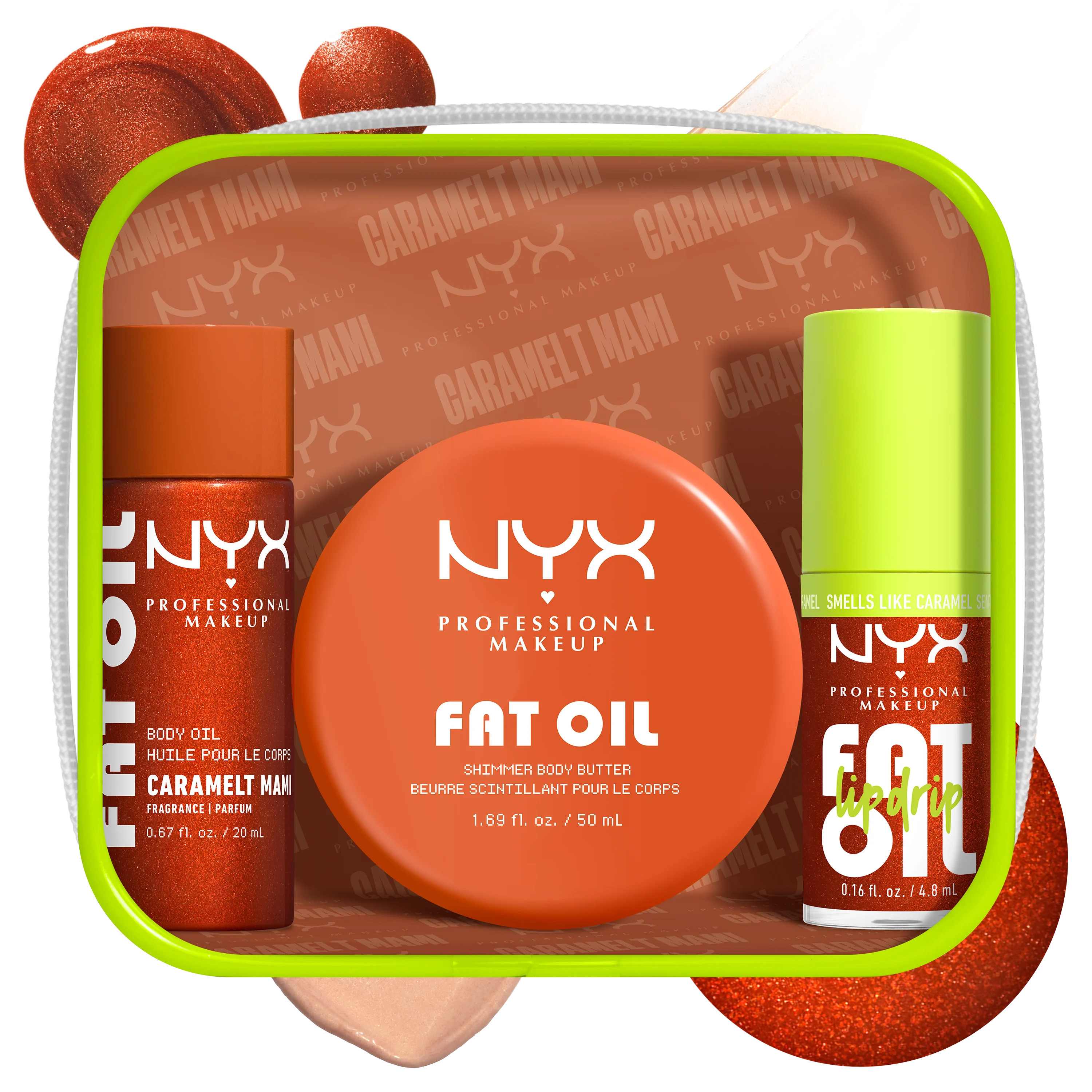 Caramel Body Care Set - Fat Oil Lip & Body Kit Caramelt Mami\u202f| NYX Professional Makeup\u202f... | NYX Professional Makeup (US)