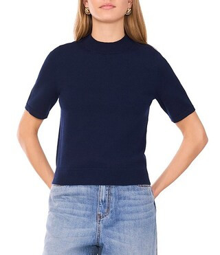 1. STATE Knit Crew Neck Short Sleeve Sweater Top | Dillard's | Dillard's