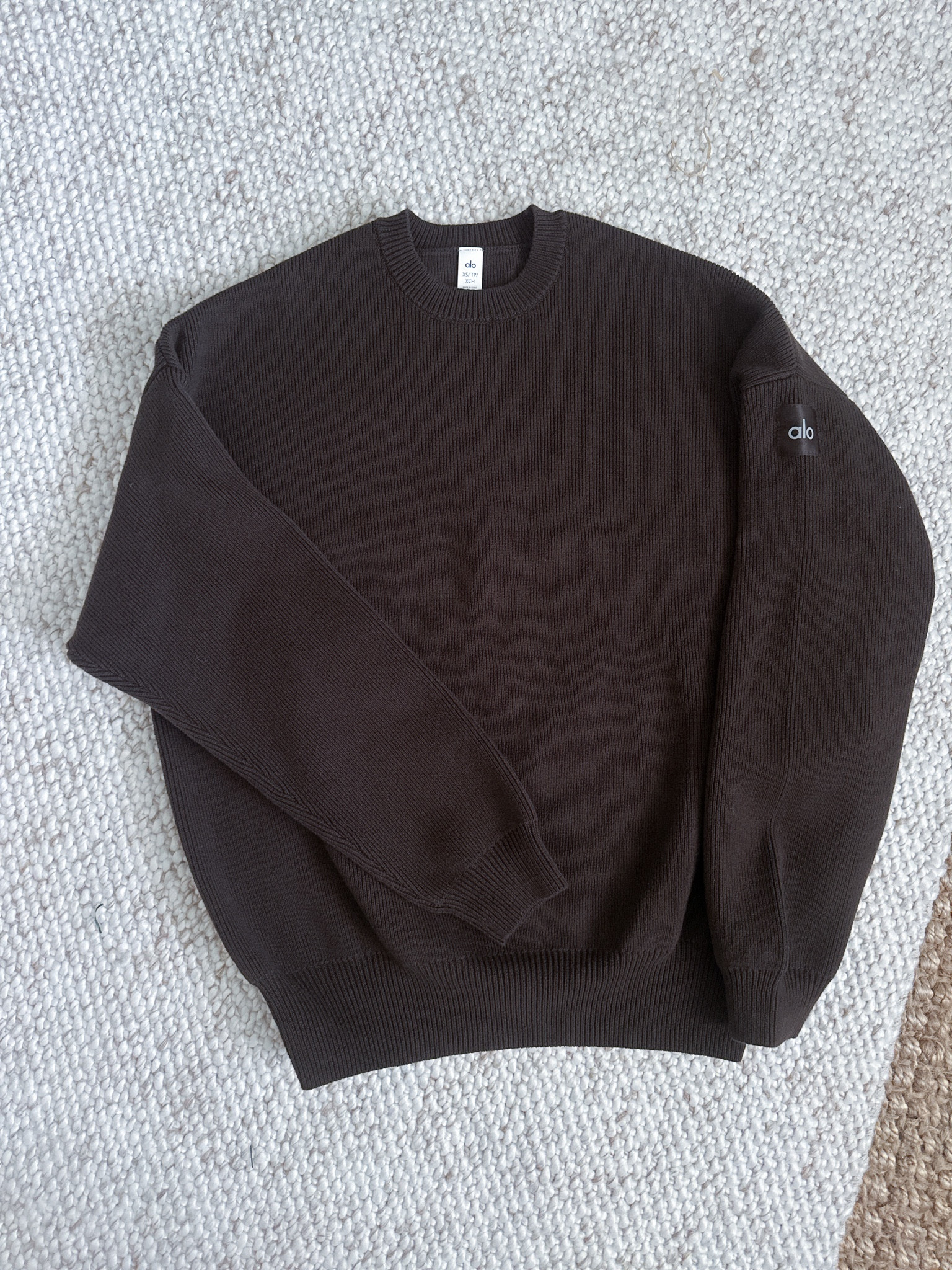 The coziest oversized crewneck sweater for winter. I got my usual size XS for a TTS oversized fit. 

#alo #aloyoga #sweater 

alo - women’s winter outfit idea 

#LTKover40 #LTKGiftGuide #LTKstyletip