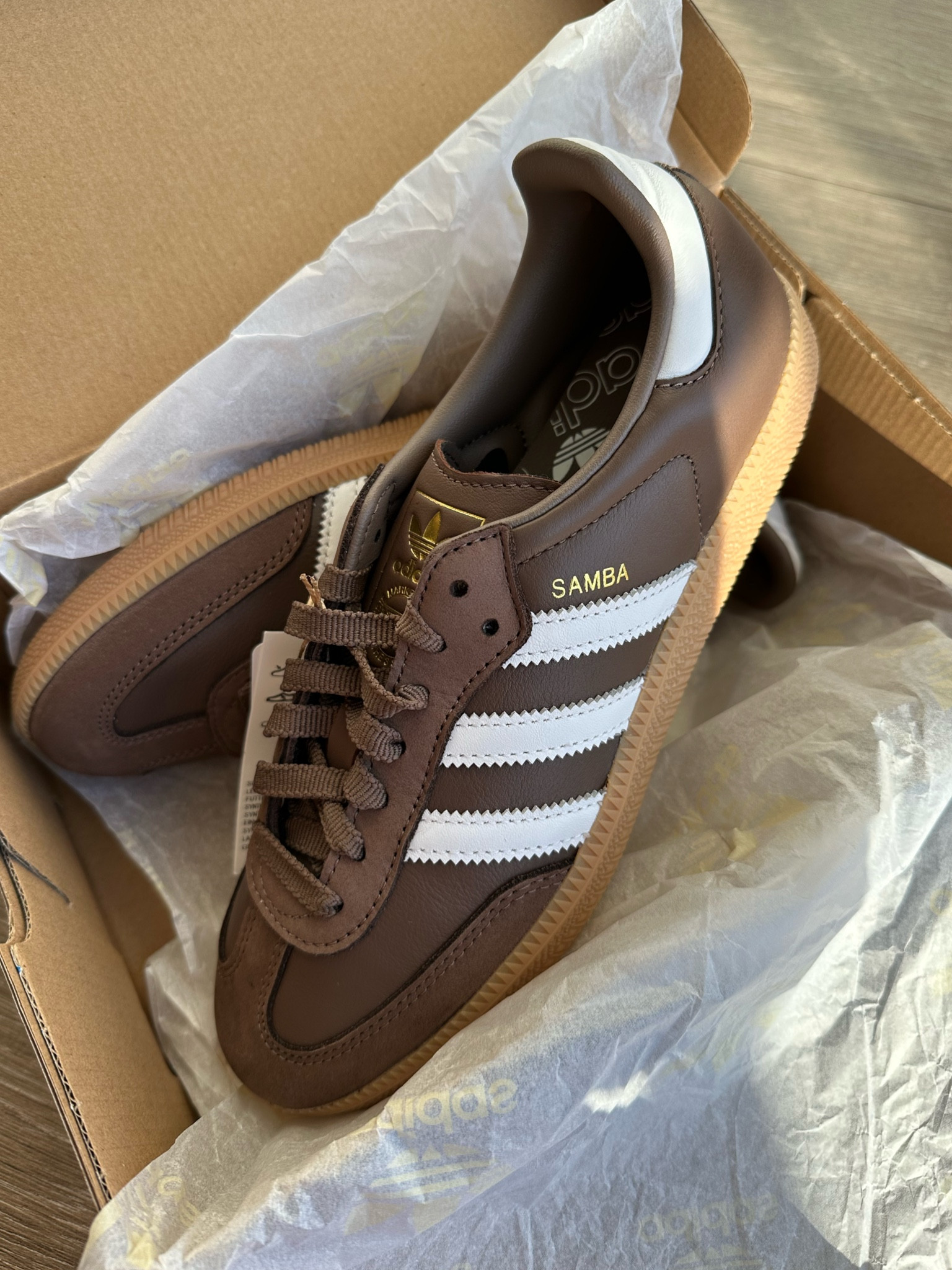 Brown sambas back in stock 