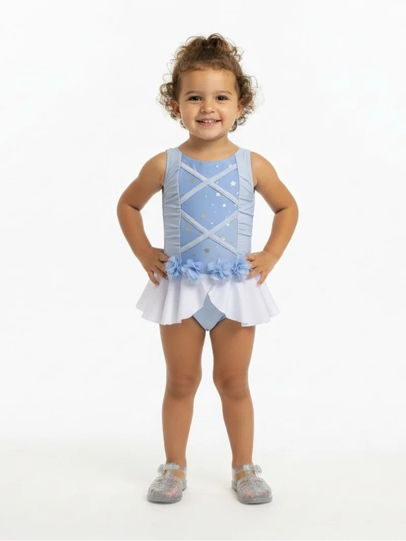 Character Toddler Girl Princess Cosplay Swimsuit, Sizes 12M-5T | Walmart (US)