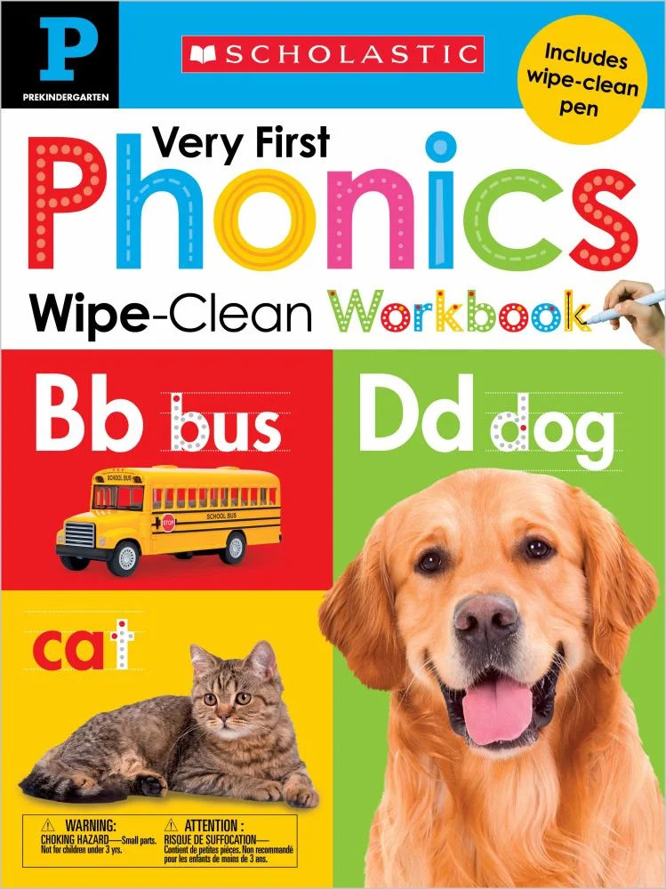 Very First Phonics Pre-K Wipe-Clean Workbook: Scholastic Early Learners (Wipe-Clean) (Workbook) (... | Walmart (US)