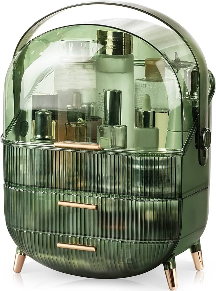 CANITORON Makeup Organizer, 3 Layers Large Capacity Cosmetic Storage, Cosmetic Display Case with ... | Amazon (US)