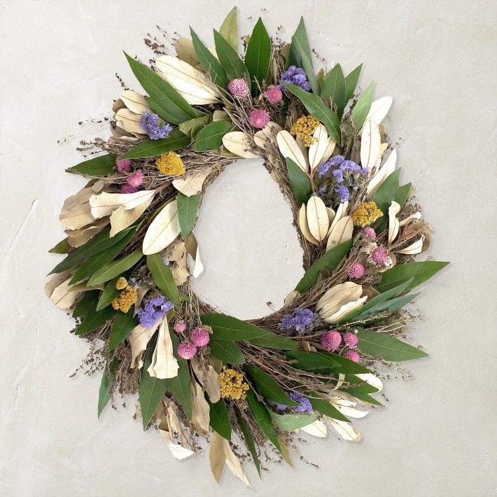 Floral Easter Live Wreath | Williams-Sonoma