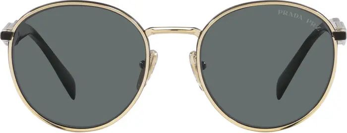 Prada 54mm Polarized Round Sunglasses | Nordstrom | Nordstrom