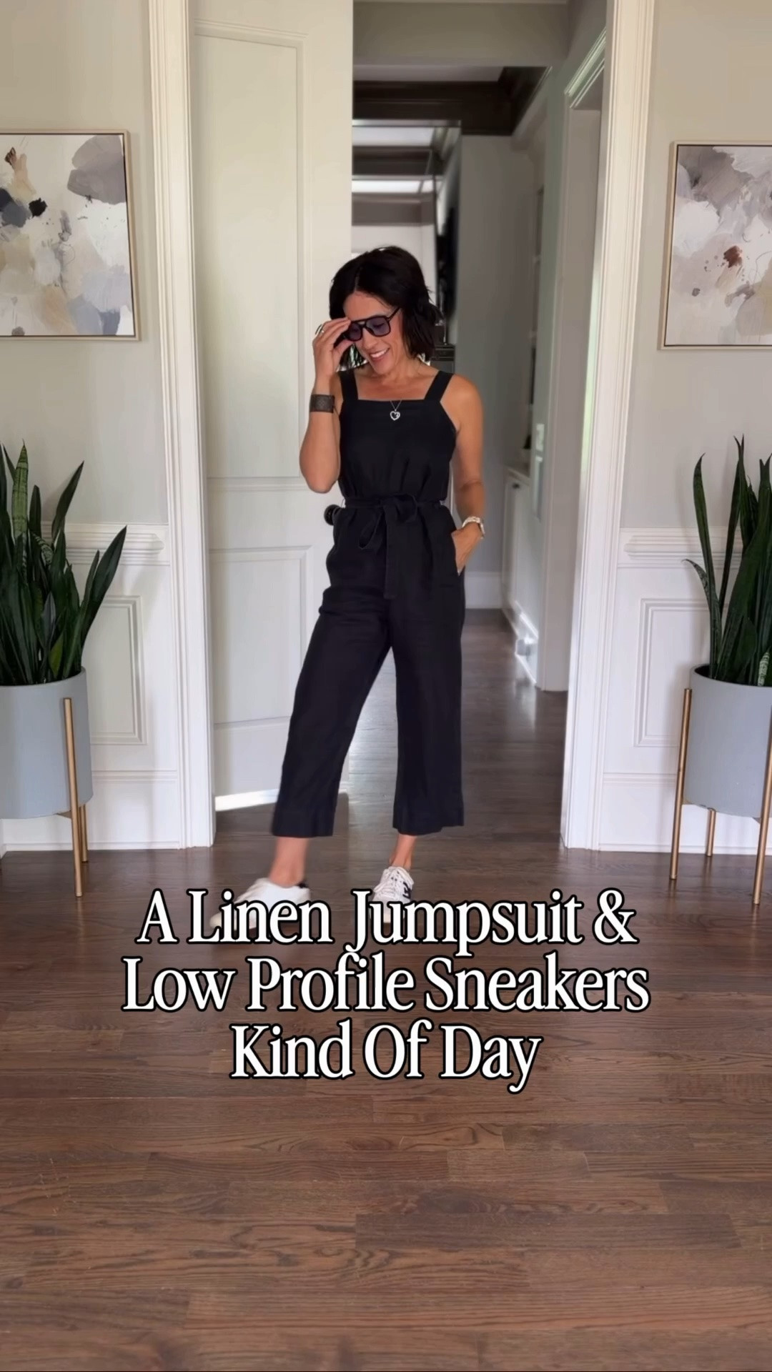Easy summer outfit formula🖤
Linen tie-waist jumpsuit + low-profile sneakers + tinted sunnies = comfortable but still cute. Linked everything here 🛍️
@Quince @samedelman

#LTKdayinmylife #LTKootd #LTKmomlife