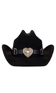 8 Other Reasons Gold Heart Cowboy Hat in Black from Revolve.com | Revolve Clothing (Global)
